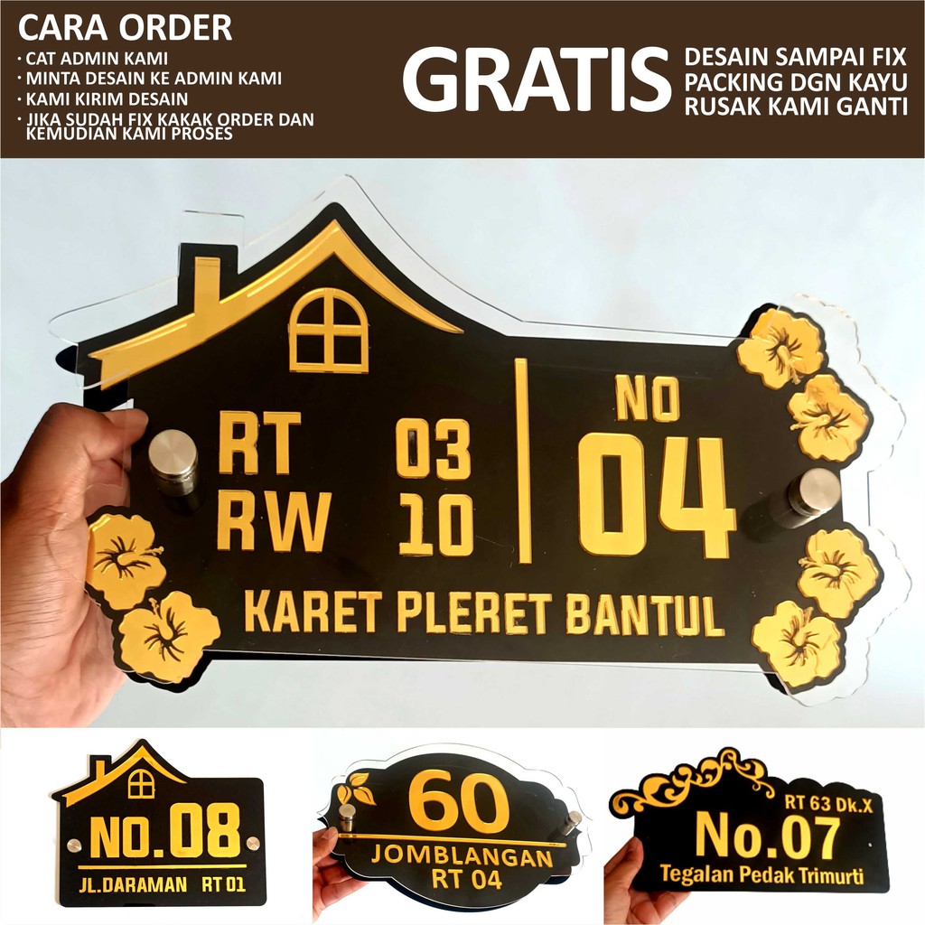 Detail Plat Nomor Rumah Nomer 26