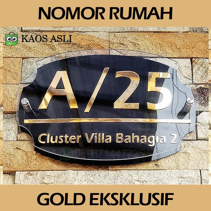 Detail Plat Nomor Rumah Nomer 6