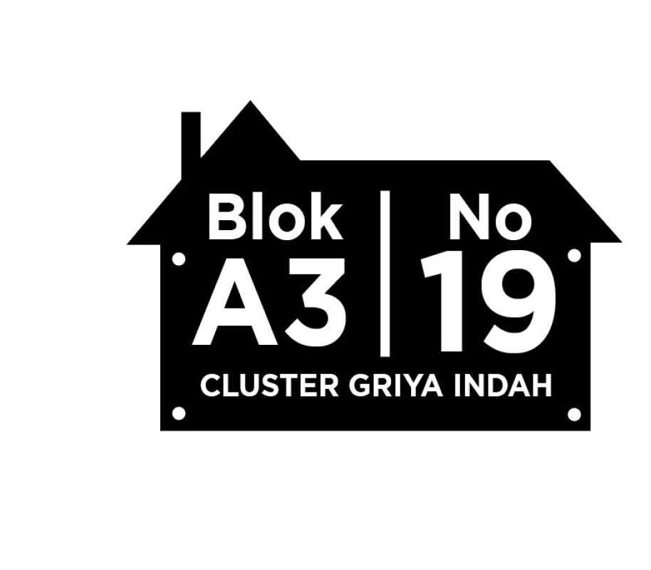 Detail Plat Nomor Rumah Akrilik Nomer 28