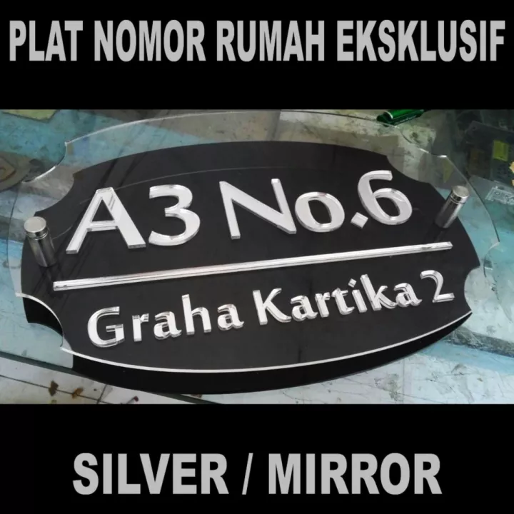 Detail Plat Nomor Rumah Akrilik Nomer 29