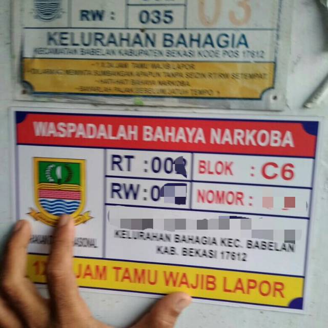 Detail Plat Nomor Rumah Satuan Nomer 22