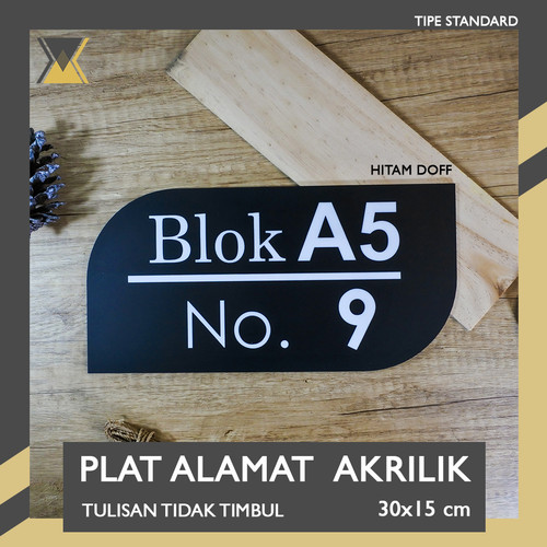 Detail Plat Nomor Rumah Satuan Nomer 55