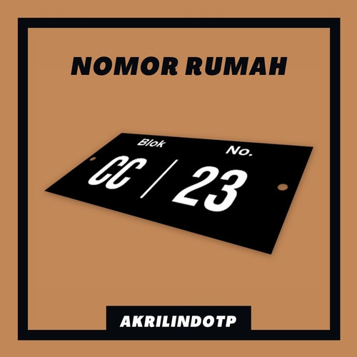 Detail Plat Nomor Rumah Unik Nomer 22