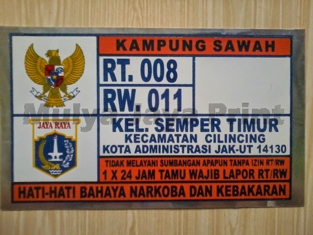 Detail Plat Nomor Rumah Unik Nomer 42