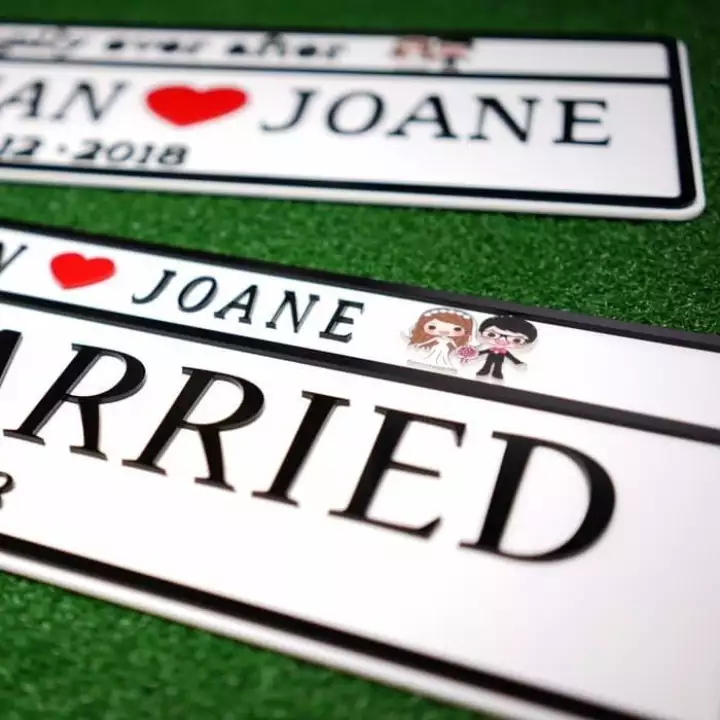 Detail Plat Nomor Wedding Nomer 9