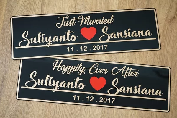 Detail Plat Nomor Wedding Nomer 22