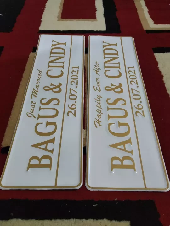 Detail Plat Nomor Wedding Nomer 37