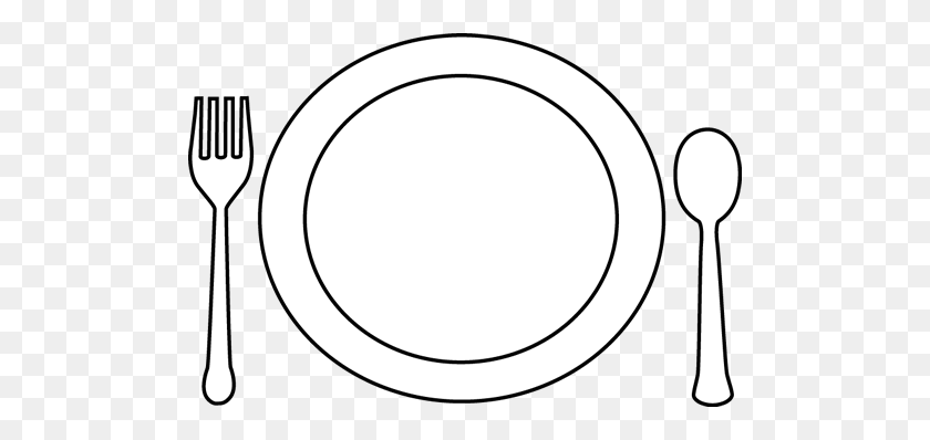 Detail Plate And Fork Clipart Nomer 15