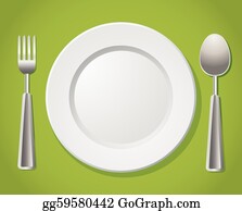 Detail Plate And Fork Clipart Nomer 26