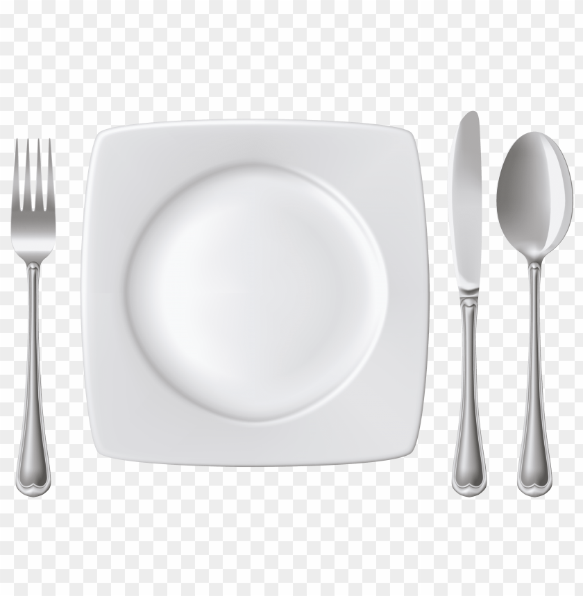 Detail Plate And Fork Clipart Nomer 49