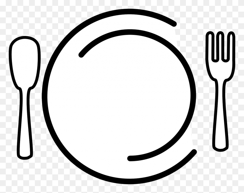 Detail Plate And Fork Clipart Nomer 50