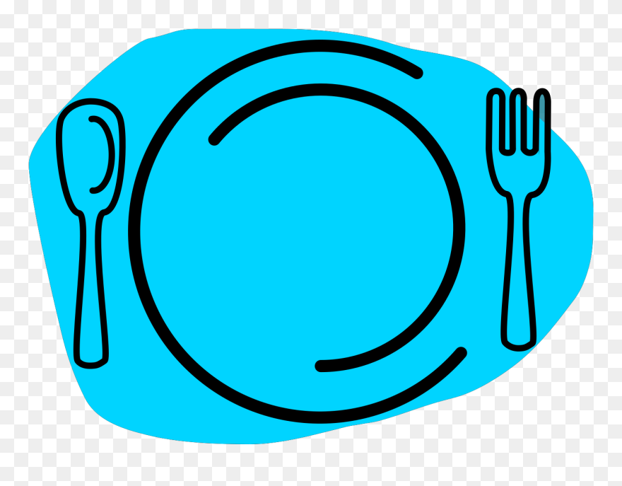 Detail Plate Fork And Knife Clipart Nomer 2