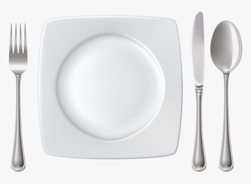 Detail Plate Fork And Knife Clipart Nomer 48