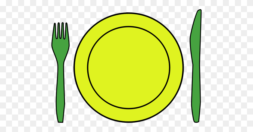 Detail Plate Fork And Knife Clipart Nomer 49