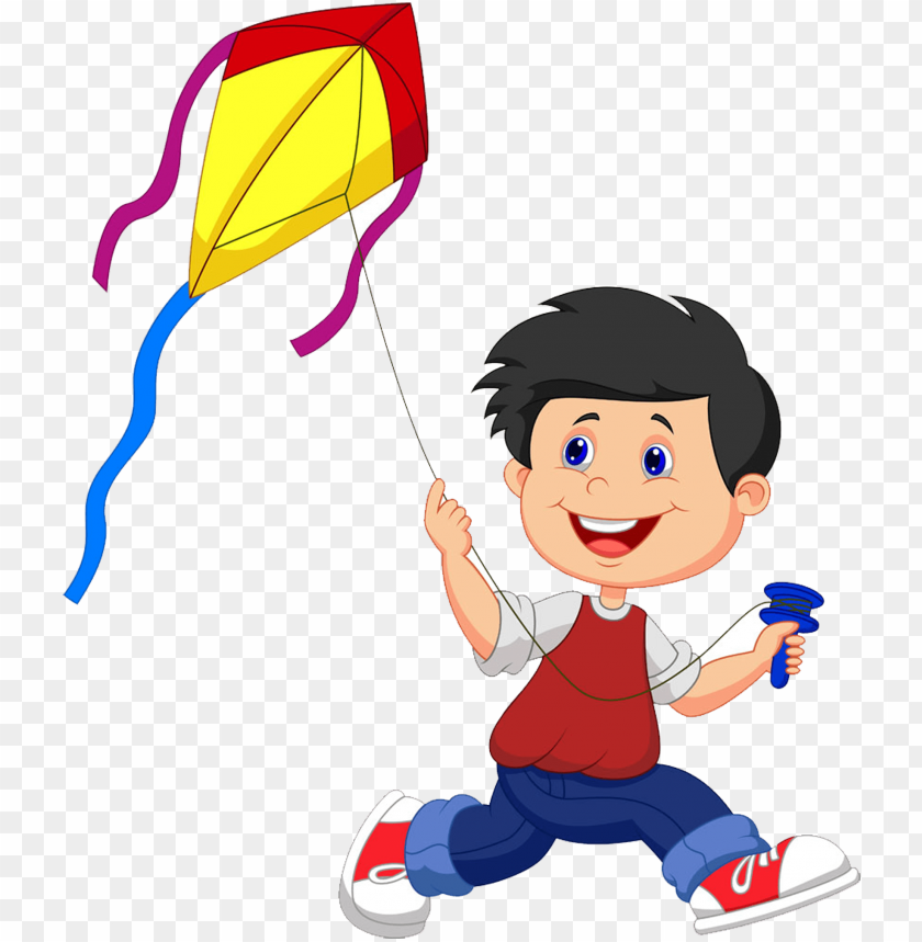 Detail Playing Kite Clipart Nomer 14