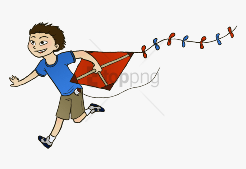 Detail Playing Kite Clipart Nomer 53