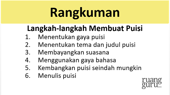 Detail Aturan Menulis Puisi Nomer 6