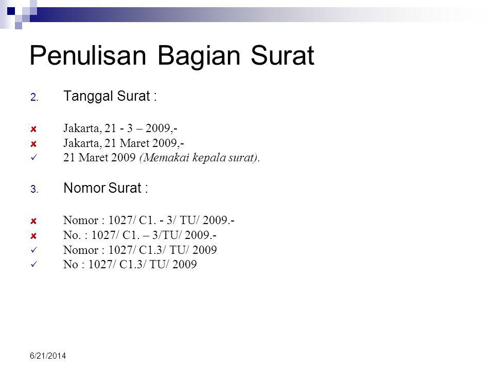 Detail Aturan Penomoran Surat Nomer 39