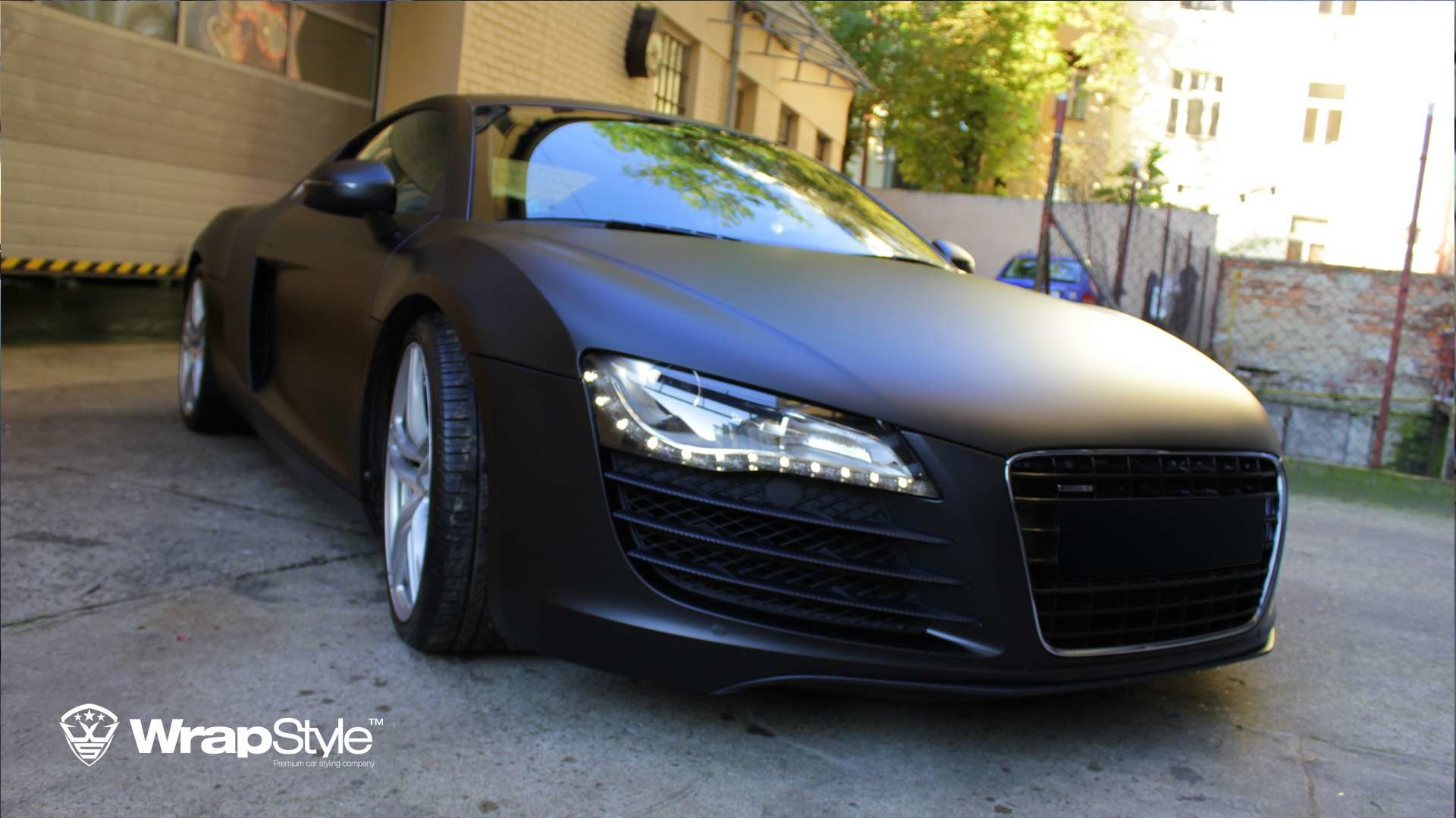 Detail Audi R8 Matte Black Nomer 34