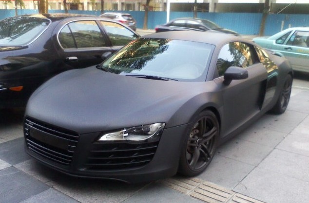 Detail Audi R8 Matte Black Nomer 45