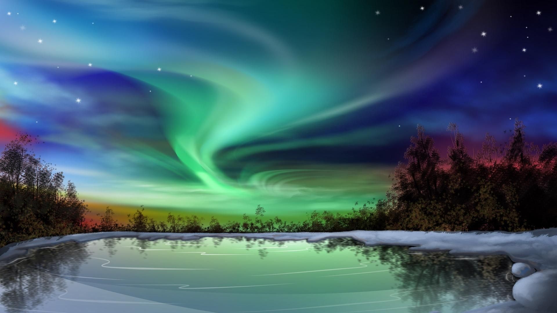 Detail Aurora Borealis Wallpaper Nomer 4