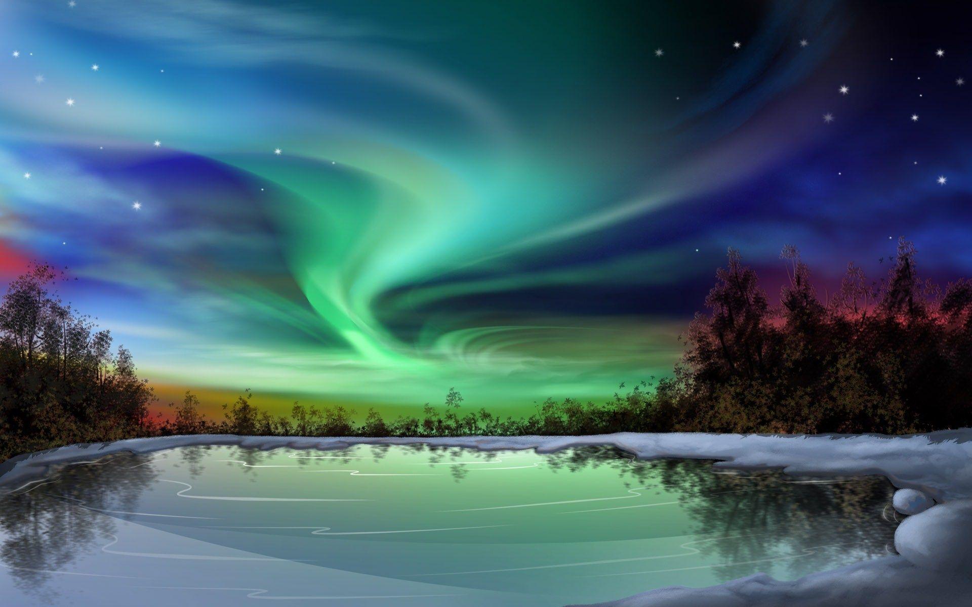 Detail Aurora Borealis Wallpaper Hd Nomer 5