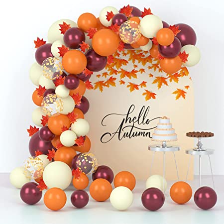 Detail Autumn Balloon Garland Nomer 4