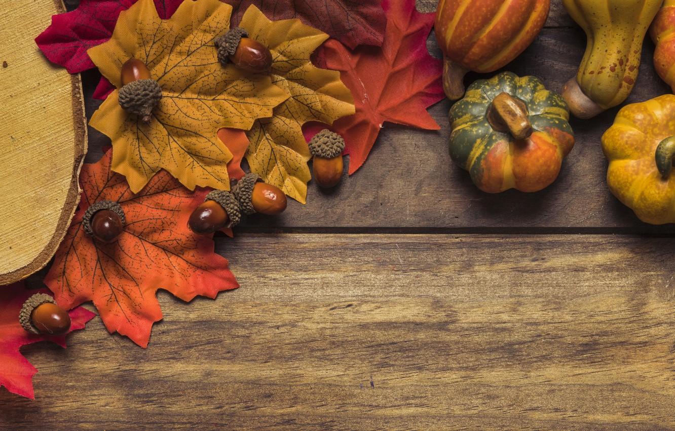 Detail Autumn Leaves And Pumpkins Wallpaper Nomer 6