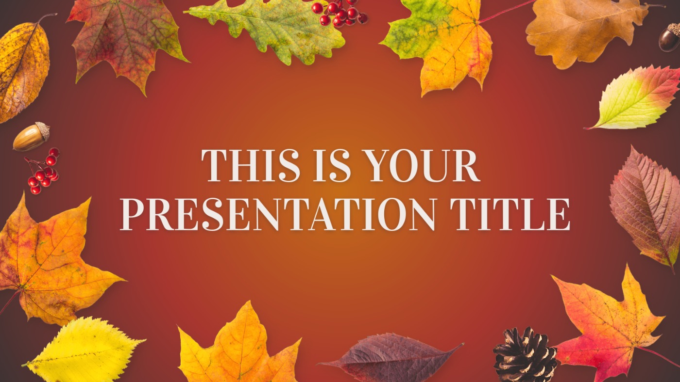 Autumn Leaves Powerpoint Template Free - KibrisPDR