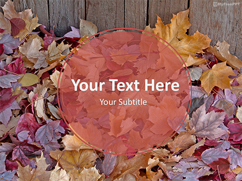 Detail Autumn Leaves Powerpoint Template Free Nomer 2