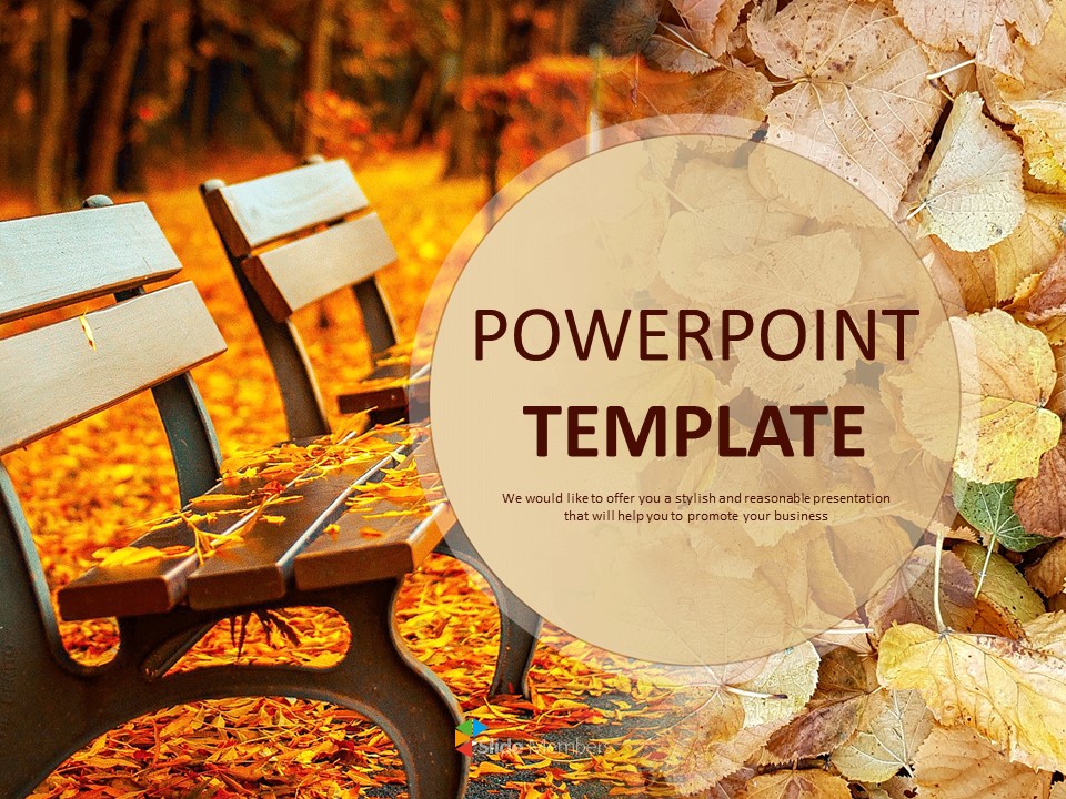 Detail Autumn Leaves Powerpoint Template Free Nomer 12