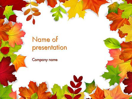 Detail Autumn Leaves Powerpoint Template Free Nomer 19
