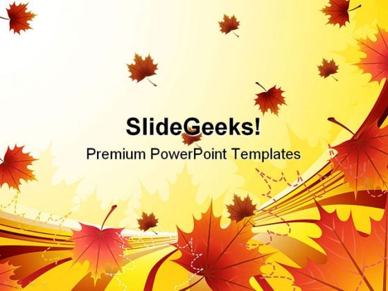 Detail Autumn Leaves Powerpoint Template Free Nomer 21