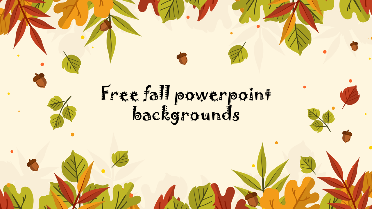 Detail Autumn Leaves Powerpoint Template Free Nomer 24