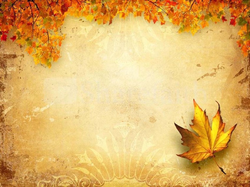 Detail Autumn Leaves Powerpoint Template Free Nomer 25
