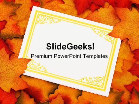 Detail Autumn Leaves Powerpoint Template Free Nomer 30