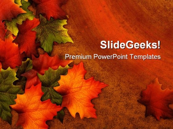 Detail Autumn Leaves Powerpoint Template Free Nomer 32