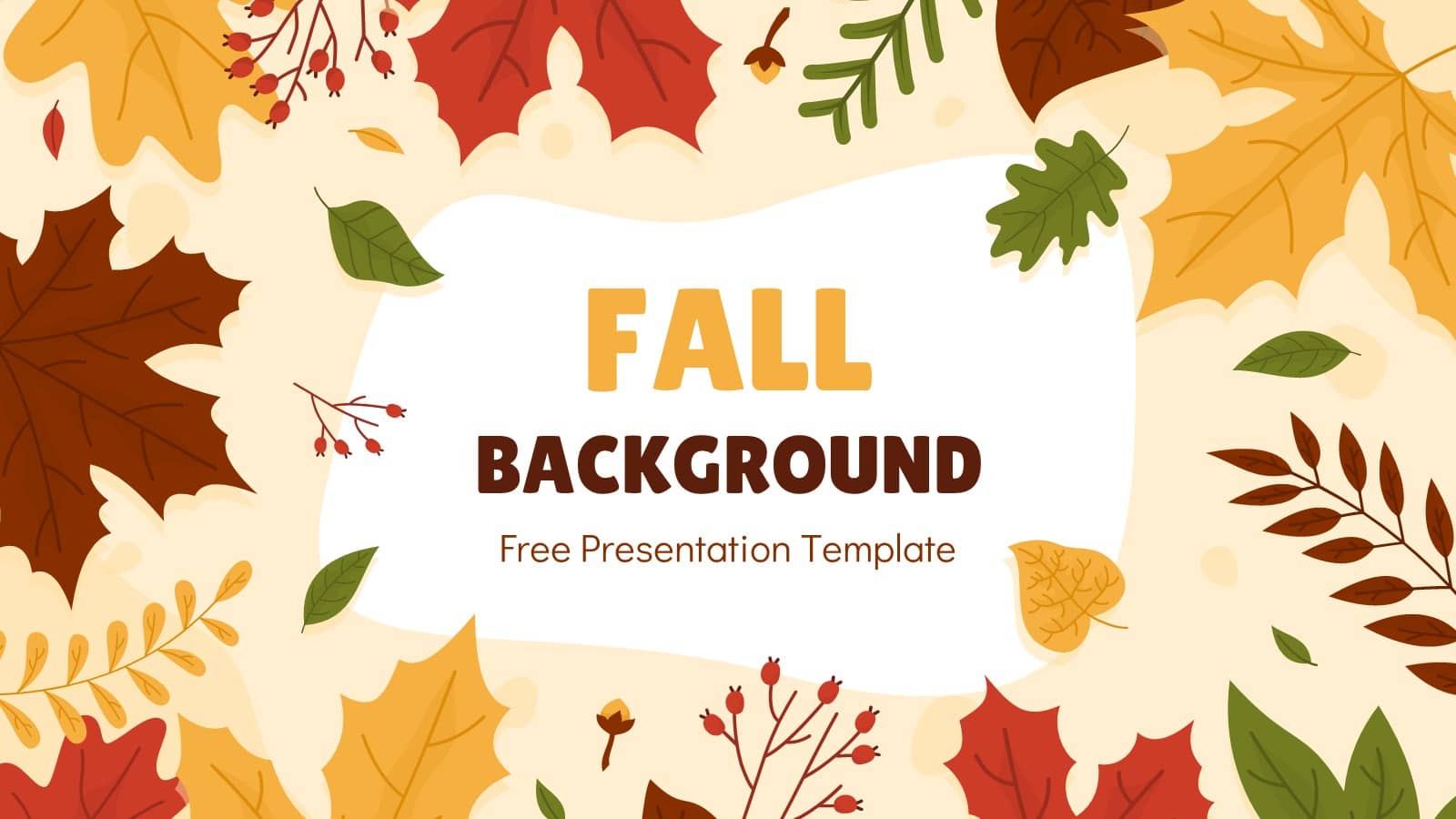 Detail Autumn Leaves Powerpoint Template Free Nomer 36