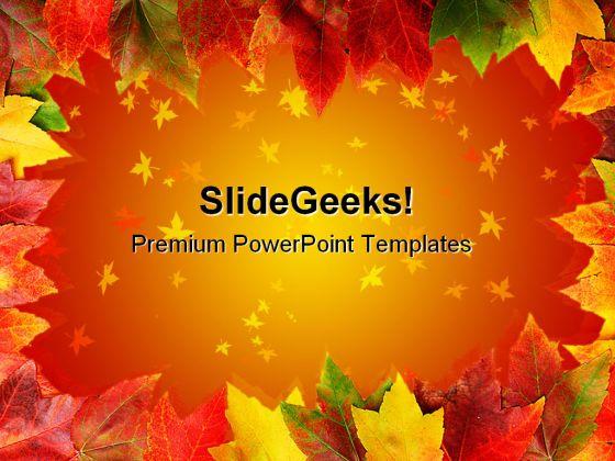 Detail Autumn Leaves Powerpoint Template Free Nomer 40