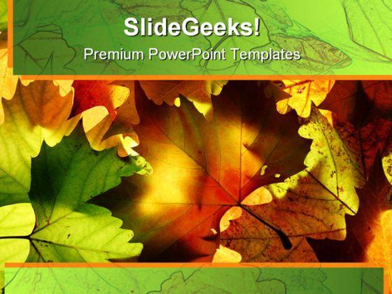 Detail Autumn Leaves Powerpoint Template Free Nomer 46