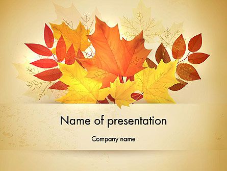 Detail Autumn Leaves Powerpoint Template Free Nomer 6