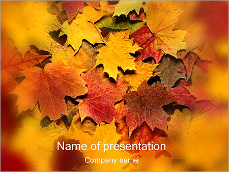 Detail Autumn Leaves Powerpoint Template Free Nomer 47