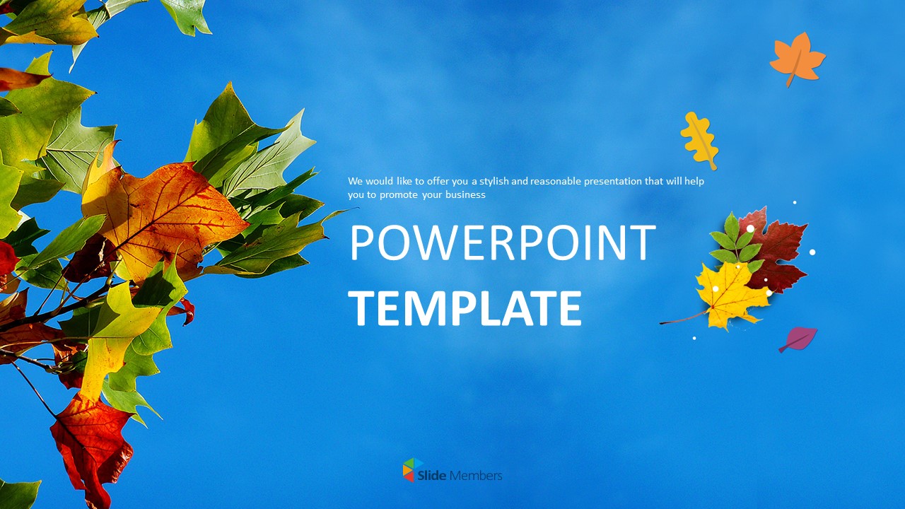 Detail Autumn Leaves Powerpoint Template Free Nomer 48