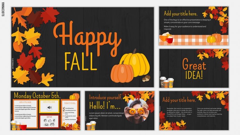 Detail Autumn Leaves Powerpoint Template Free Nomer 51