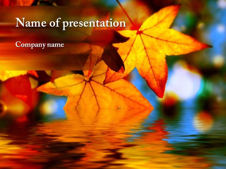 Detail Autumn Leaves Powerpoint Template Free Nomer 7
