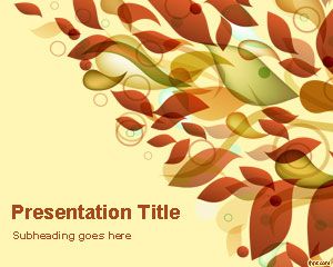 Detail Autumn Leaves Powerpoint Template Free Nomer 8