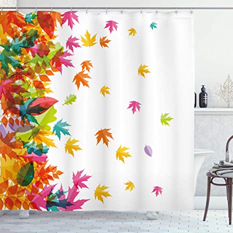 Detail Autumn Leaves Shower Curtains Nomer 19