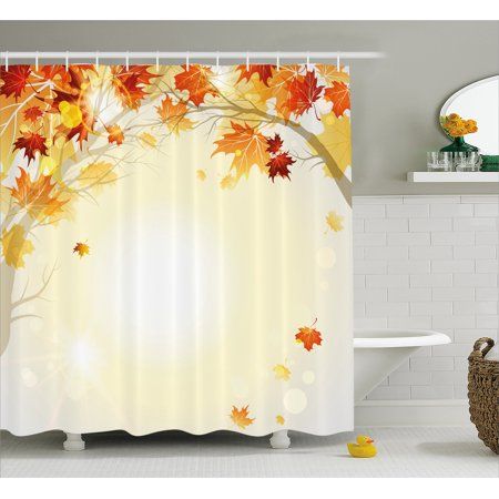 Detail Autumn Leaves Shower Curtains Nomer 22