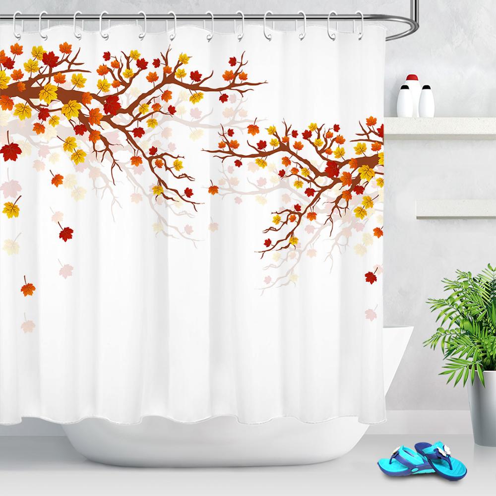 Detail Autumn Leaves Shower Curtains Nomer 24