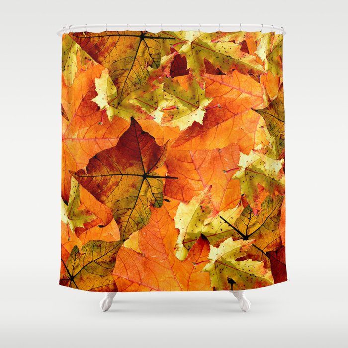 Detail Autumn Leaves Shower Curtains Nomer 44